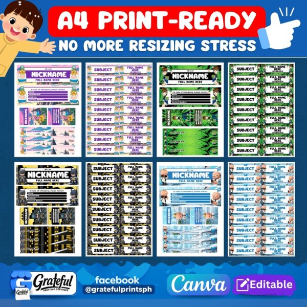 BOYS School Labels Bundle - Image 3