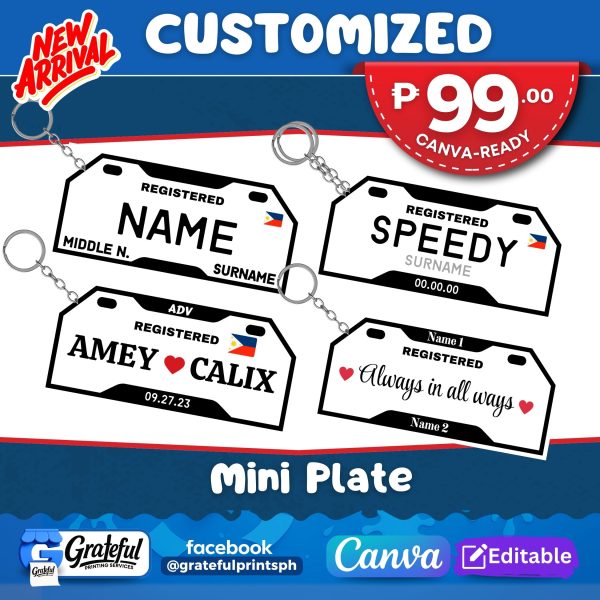 Mini Plate Keychains - Image 10