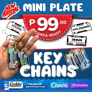 Mini Plate Keychains